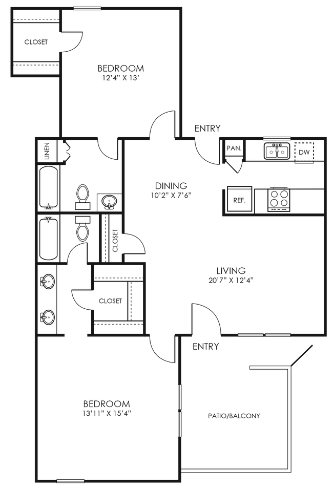 Unit 208 208 floor plan