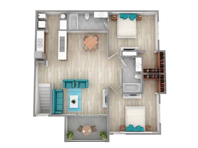 B2C Renovated 1624 floor plan