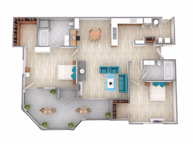Unit 1925 4528 floor plan