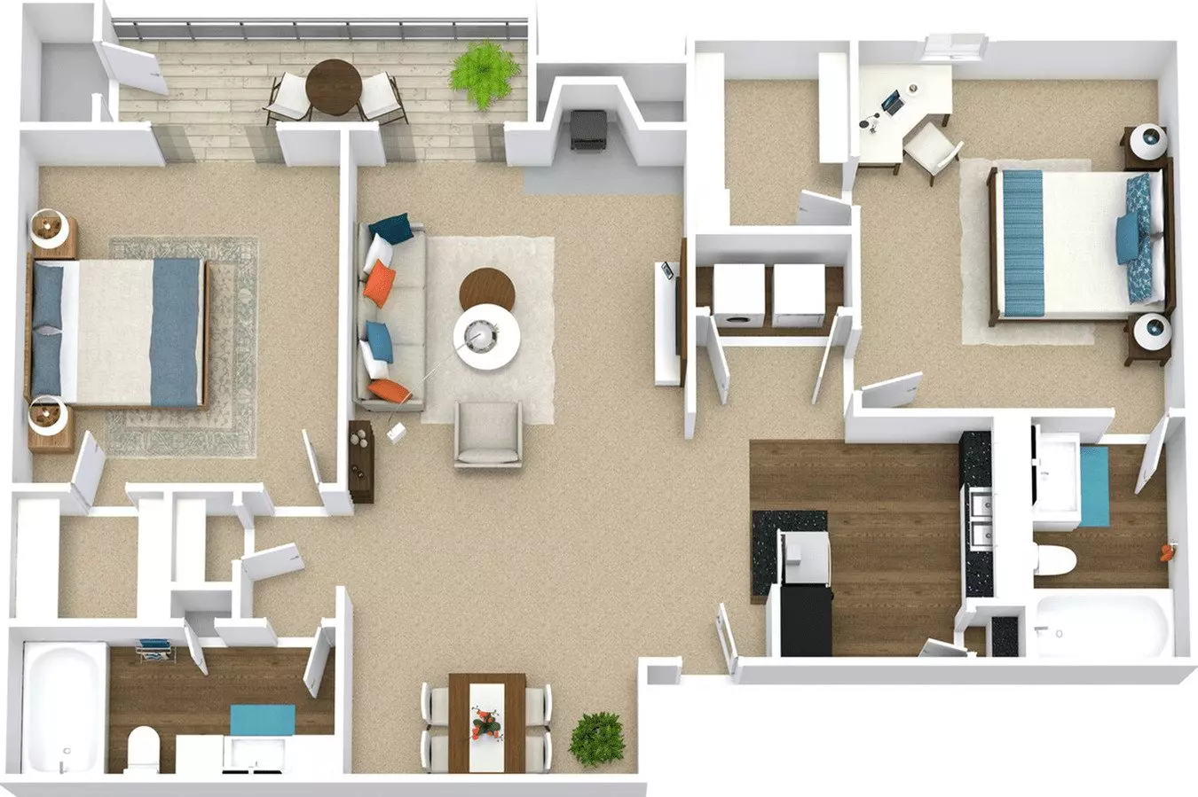 A1 1-6104B floor plan