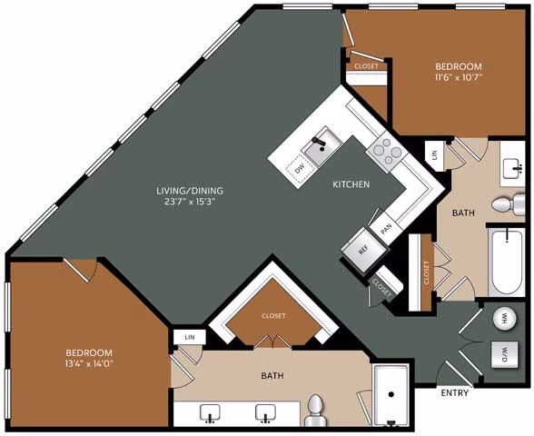 Unit N1402 N1402 floor plan