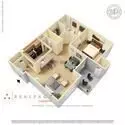 1 Bed • 1 Bath 5-103 floor plan