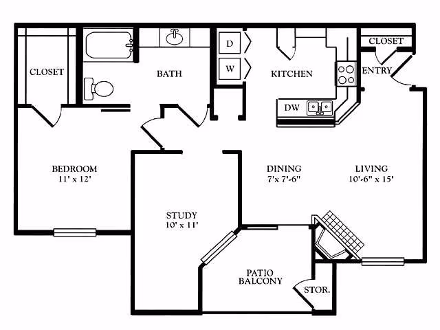 Unit 1513 1217 floor plan