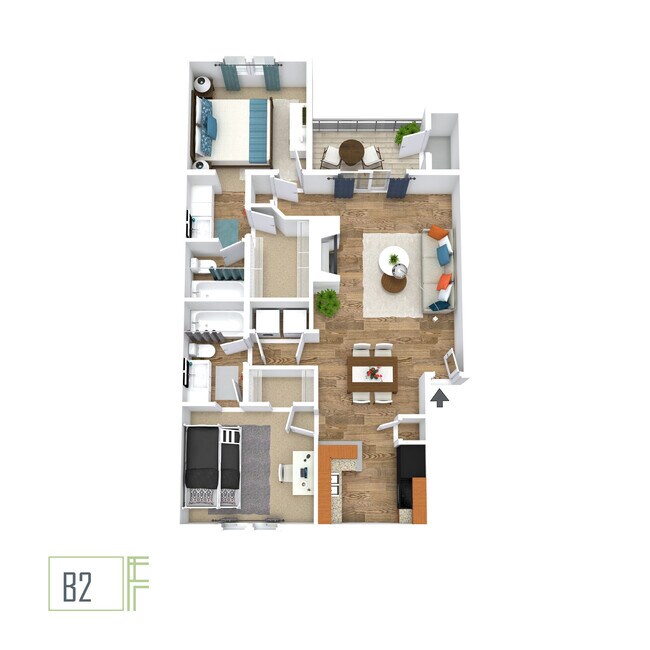 B2R 0303 floor plan