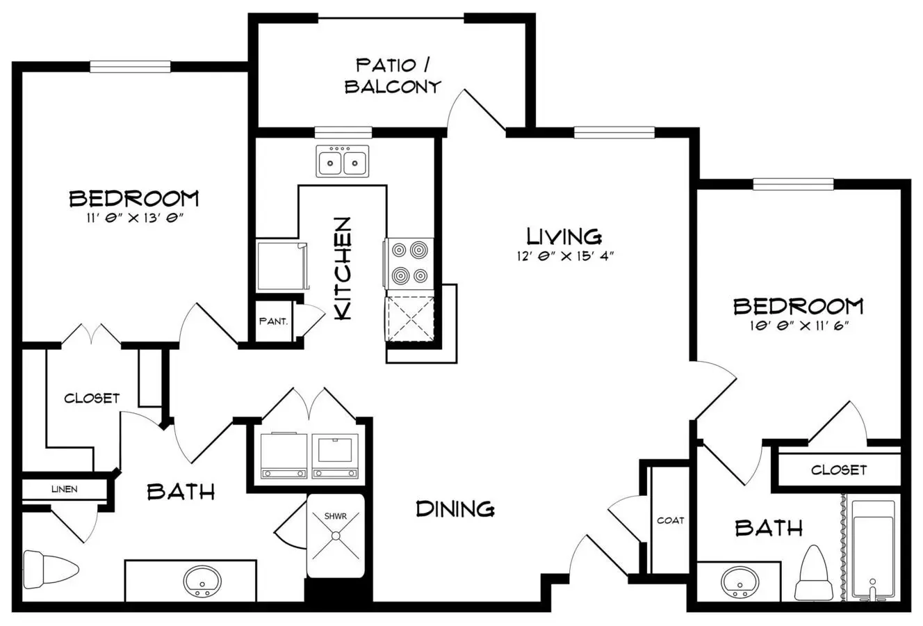 The Hampton 3204 floor plan