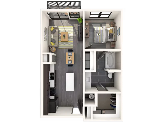 Studio • 1 Bath 3061 floor plan