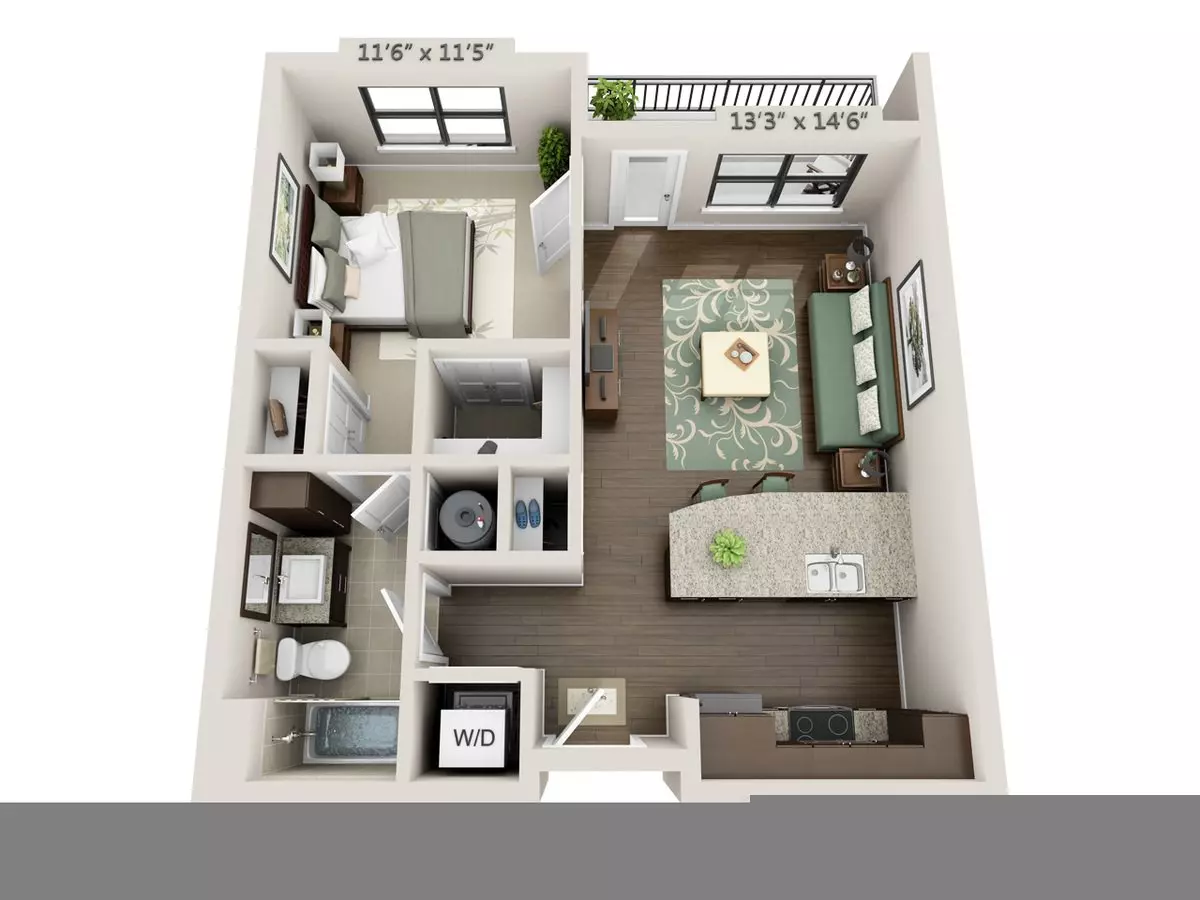 Unit 445 445 floor plan