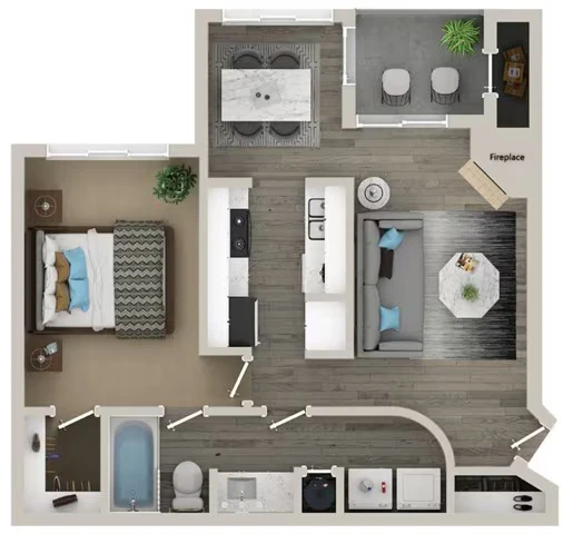A1 2304-418 floor plan
