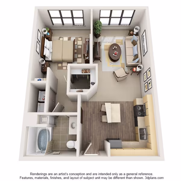 Unit 4-427 6-627 floor plan