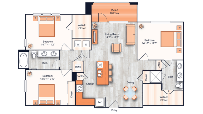 Unit 4214 4302 floor plan
