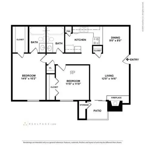 B5 2-405 floor plan