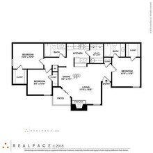 3 Beds • 2 Bath 1-267 floor plan