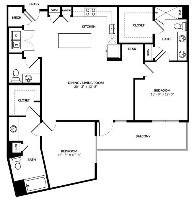 Unit 2036 2036 floor plan