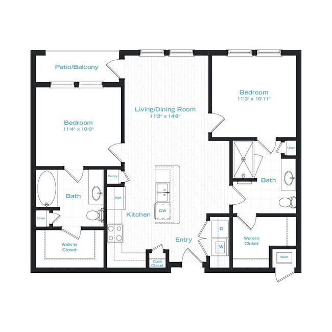 B1 1066 floor plan