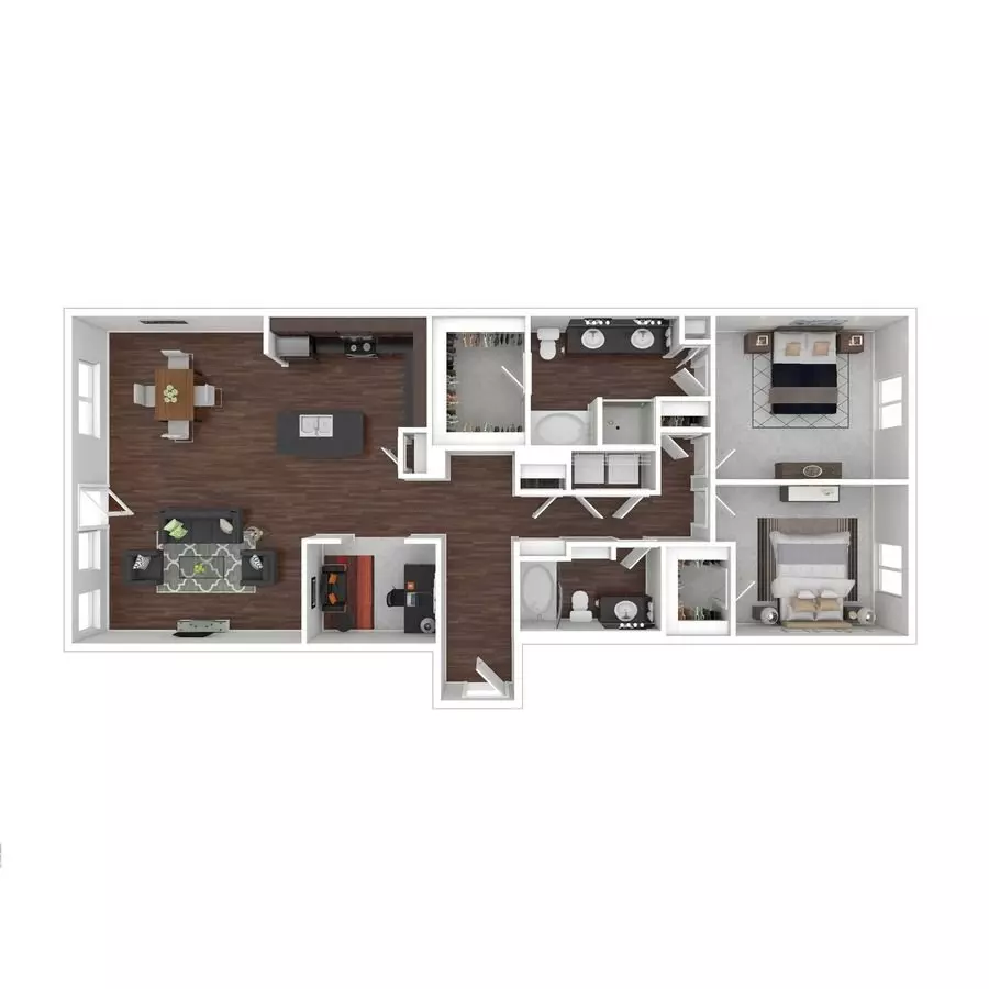 Unit 322E 322E floor plan