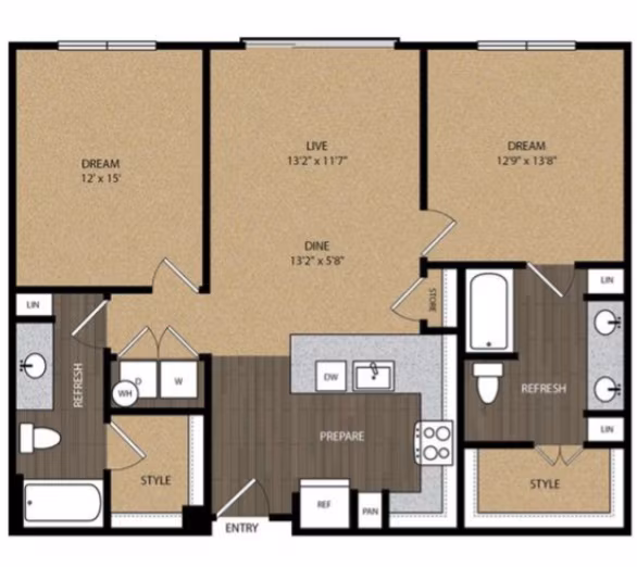 Unit 3169 3157 floor plan