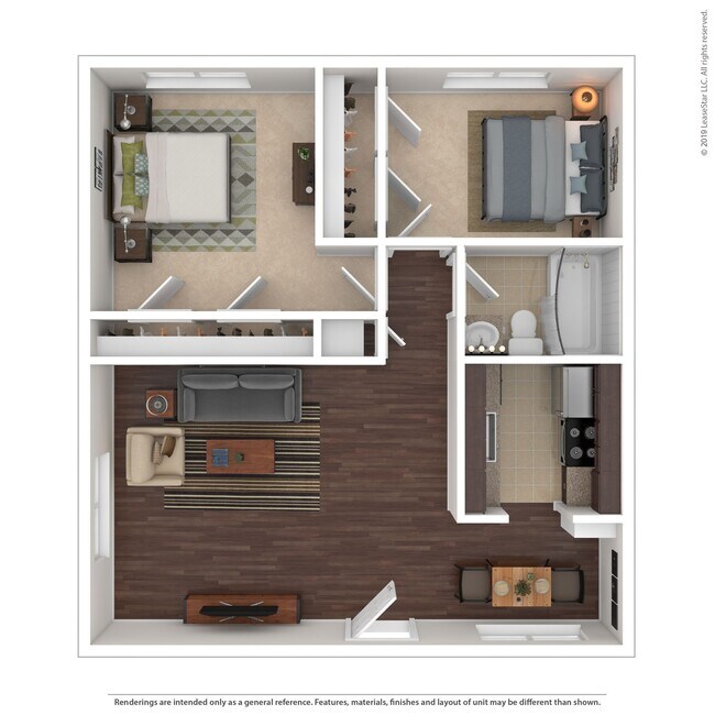 2 Beds • 2 Bath 148 floor plan