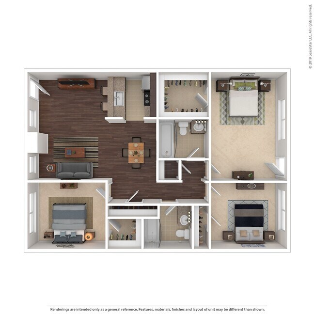 3 Beds • 2 Bath 230 floor plan