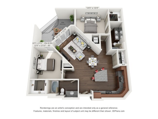 Unit 1419 1419 floor plan