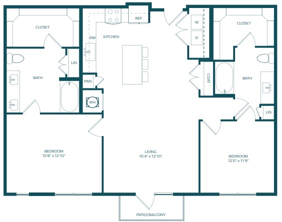 Unit 2220 2220 floor plan