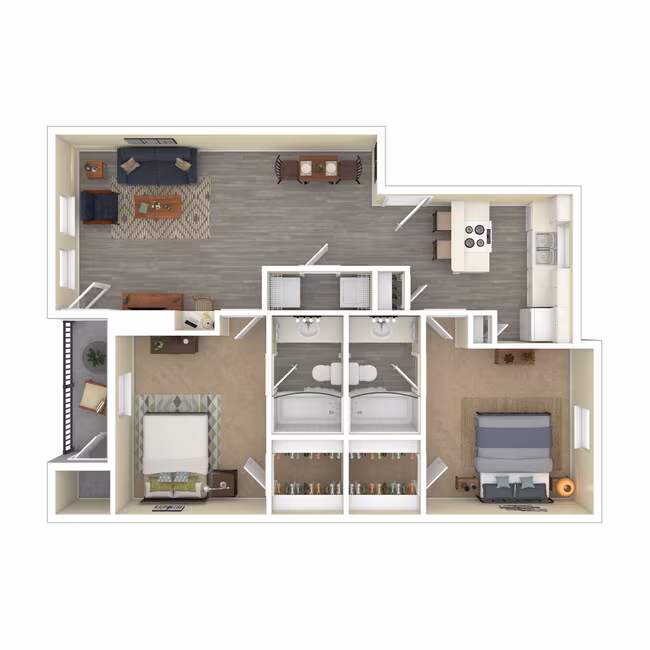 Unit 3324 1826 floor plan