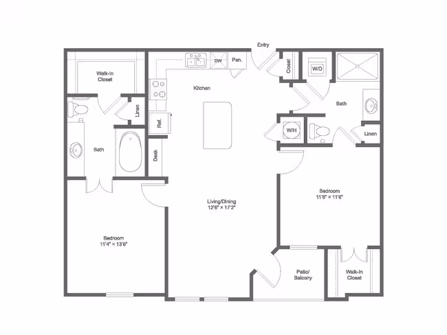 Unit 02305 01207 floor plan