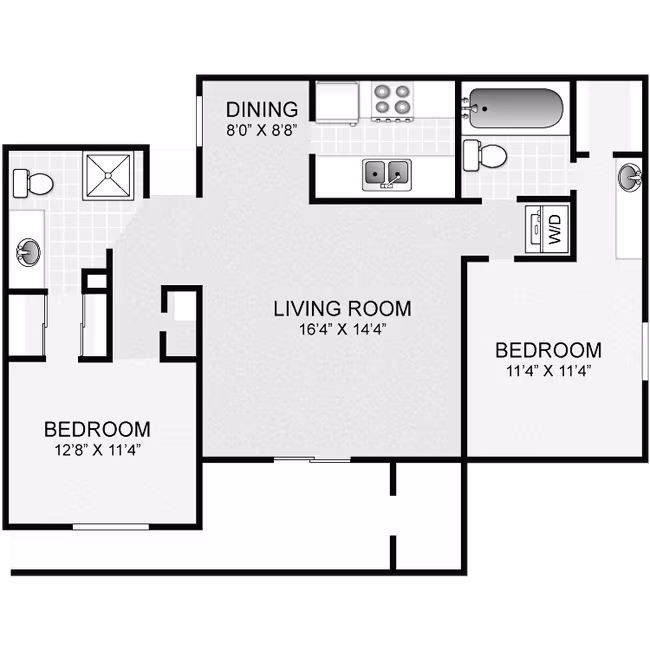 Unit J-204 J-204 floor plan