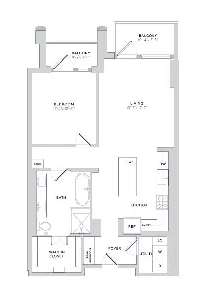 Unit 717 717 floor plan