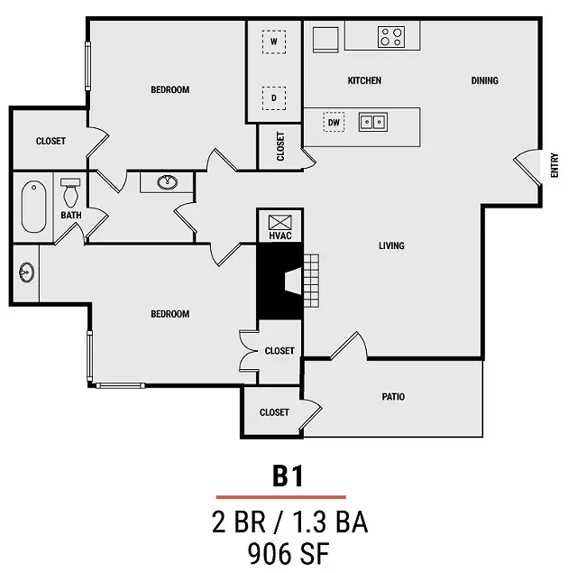 B1 414 floor plan