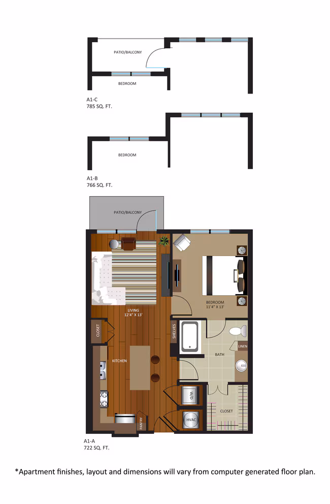 Unit 1145 1122 floor plan