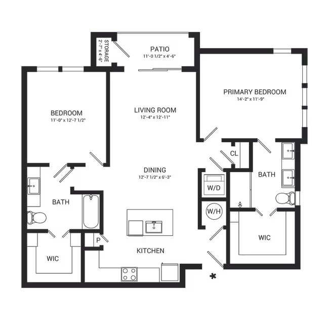 Unit 4-430 4-430 floor plan