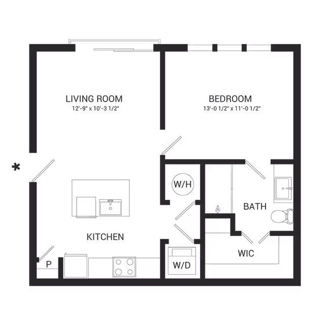 Unit 3-312 8-823 floor plan
