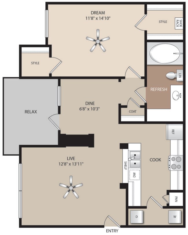 Unit 1225 1225 floor plan