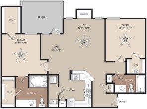 Unit 1034 1034 floor plan