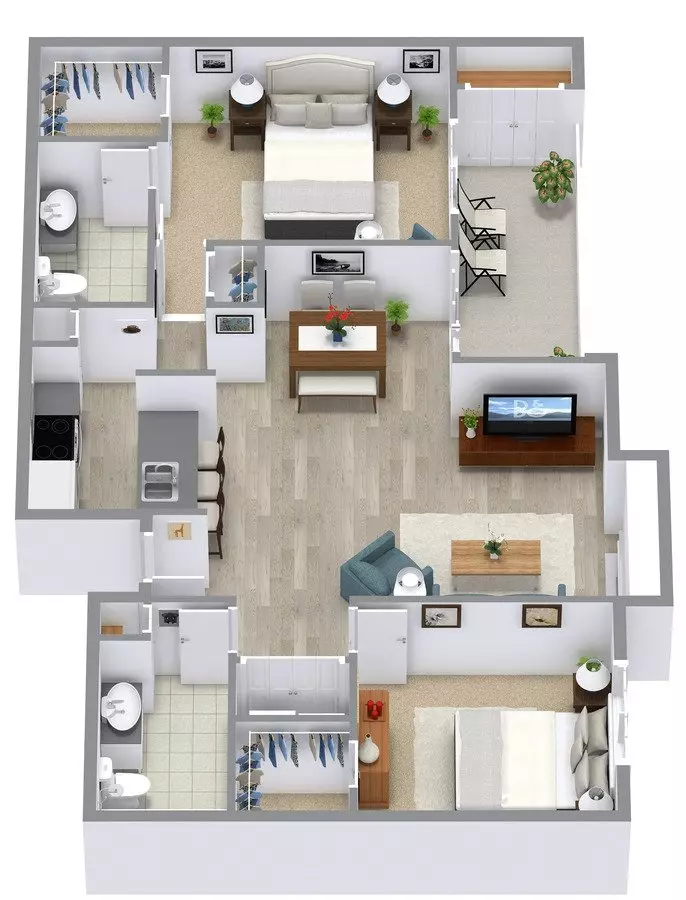 Unit E1108 E1108 floor plan