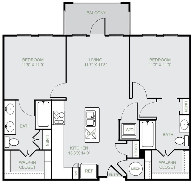Unit 6110 1107 floor plan