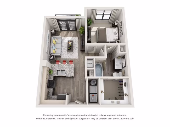 A1 307 floor plan