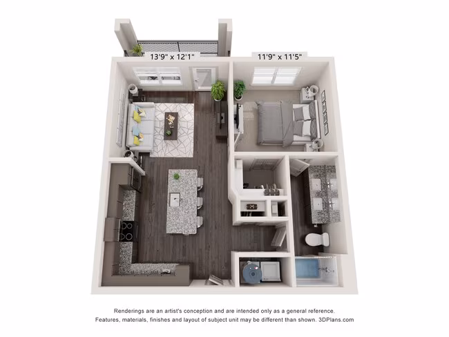 Unit 3208 1107 floor plan