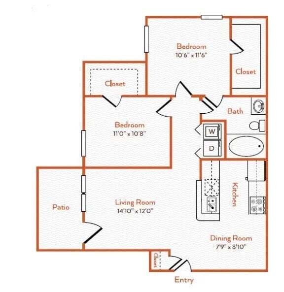 Unit 932 932 floor plan