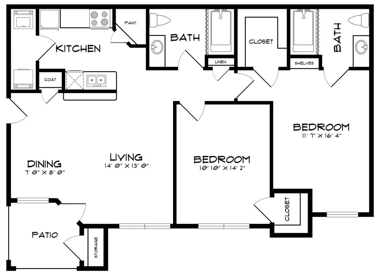 Unit 434 434 floor plan
