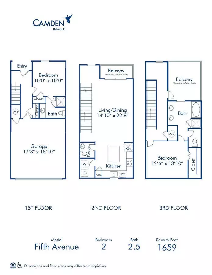 2 Beds • 2 Bath 3242 floor plan