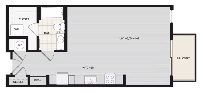 E1 350 floor plan