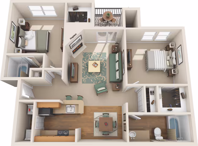 Unit 1838 1838 floor plan