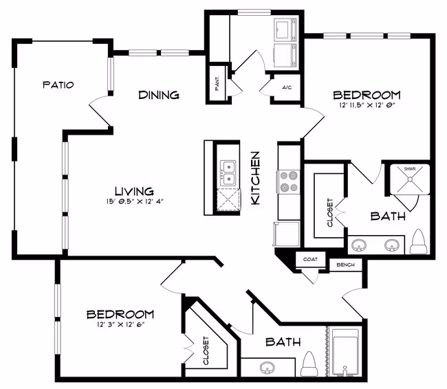 Unit 1126 1126 floor plan