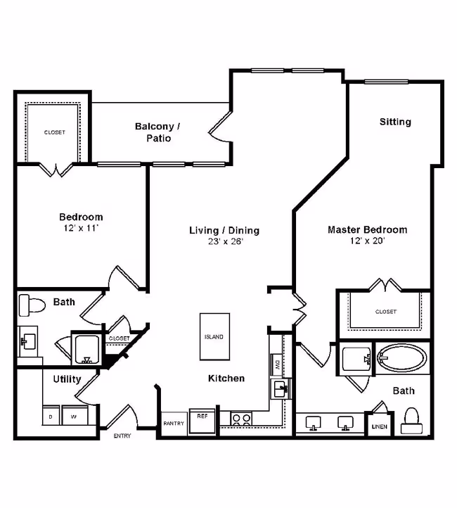 Unit 323 431 floor plan