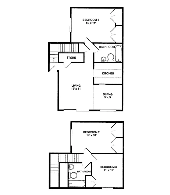 Unit - - floor plan