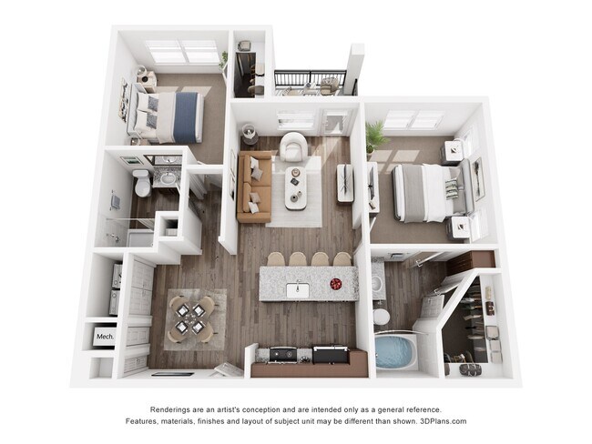 Unit 637 223 floor plan
