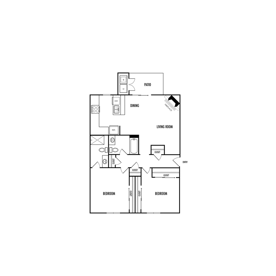 B2 Renovated with Quartz 71 floor plan
