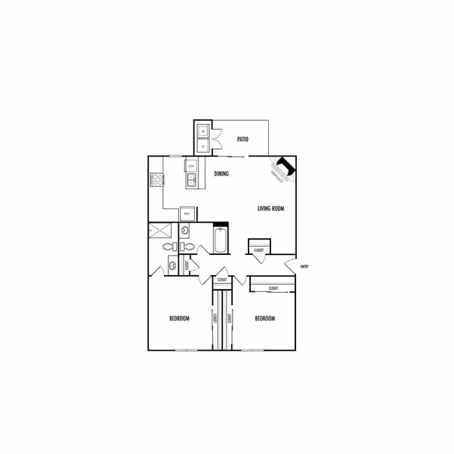 2x2 67 floor plan