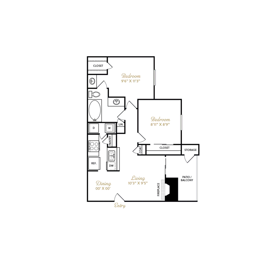 B1 Renovated 1006 floor plan
